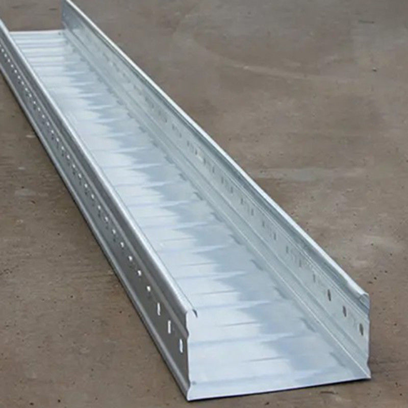 Clip en bandeja de cable ondulado 50mm-500mm Capacidad de carga 20-100kg/M Plata