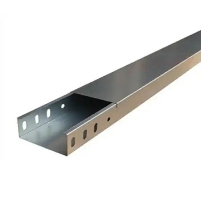 Galvanizando bandeja de cable de tipo recto HDG con superficie lisa